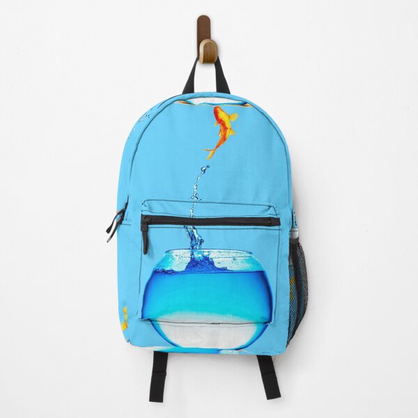 Item preview, fish escaping from aquarium designed and sold by KuayStore.