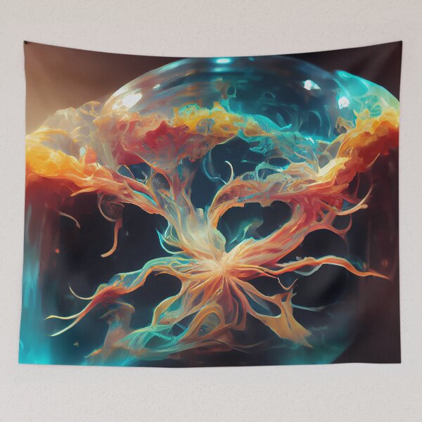 Item preview, Outer space jellyfish with galactic galaxy nebula designed and sold by PM-Artistic.