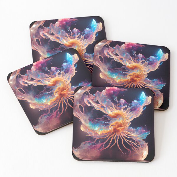 Item preview, Outer space jellyfish with galactic galaxy nebula designed and sold by PM-Artistic.