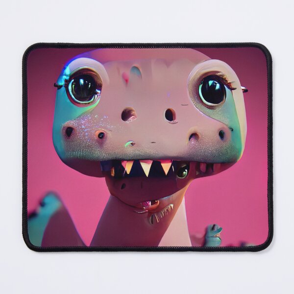 Cute Pastel Dinosaur Mouse Pad