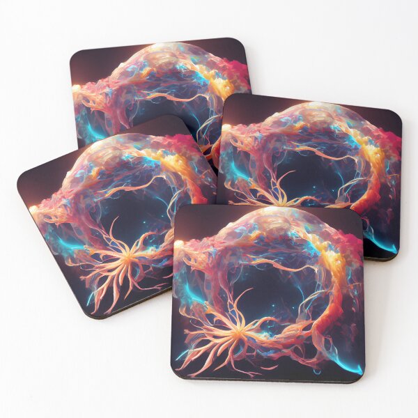 Item preview, Outer space jellyfish with galactic galaxy nebula designed and sold by PM-Artistic.