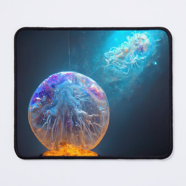 Item preview, Outer space snow globe jellyfish and galaxy nebula designed and sold by PM-Artistic.