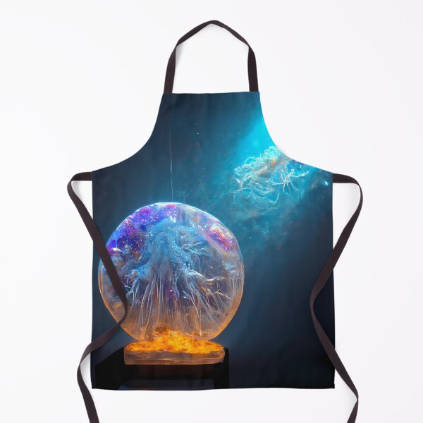 Item preview, Outer space snow globe jellyfish and galaxy nebula designed and sold by PM-Artistic.