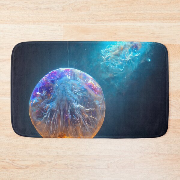 Item preview, Outer space snow globe jellyfish and galaxy nebula designed and sold by PM-Artistic.