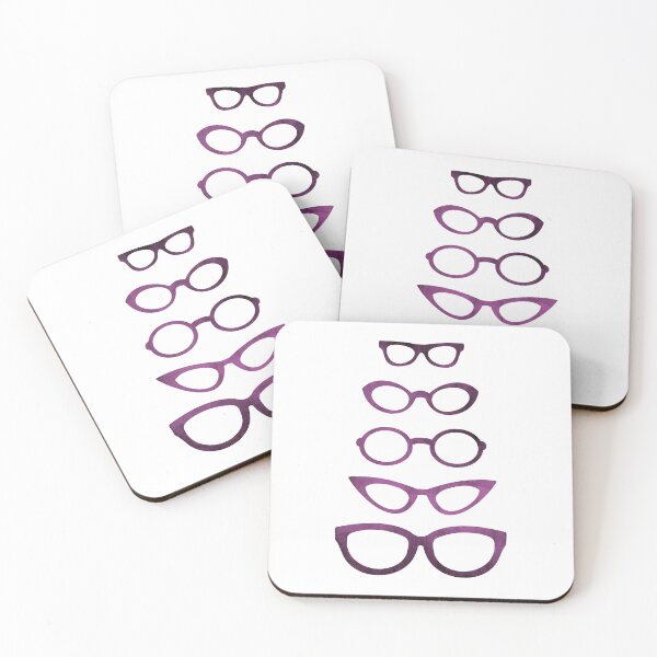 Item preview, Purple Eyeglasses In Various Shapes designed and sold by Primroaddesigns.