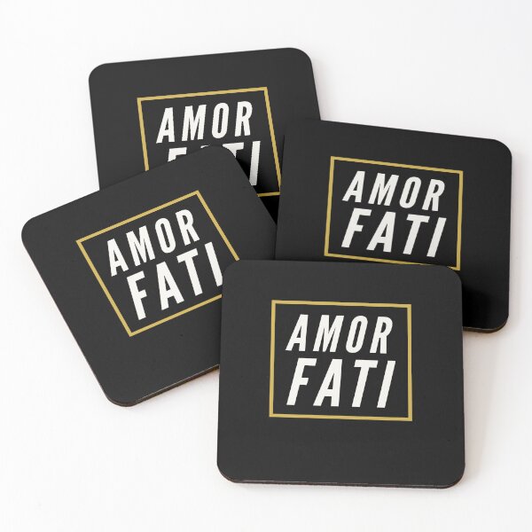 Item preview, Amor Fati Stoic Quotes Orange Version designed and sold by ArtBySymone.