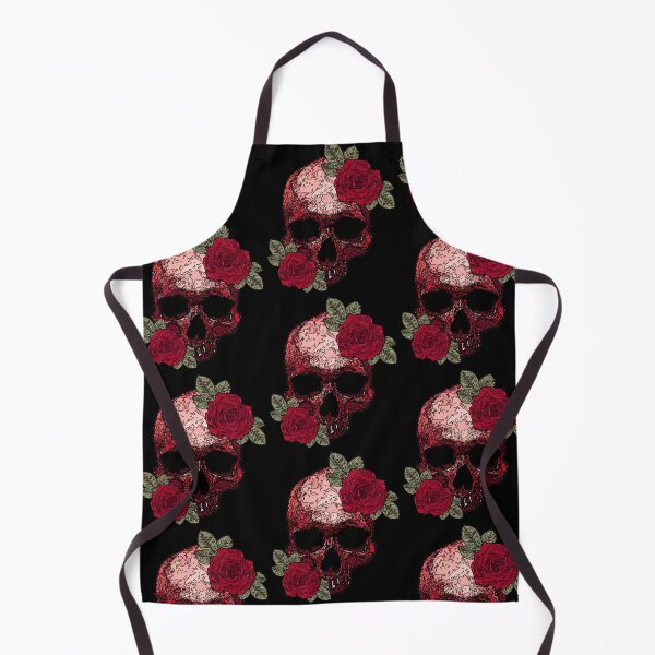 Item preview, Red skull with roses. designed and sold by Francis Anderson.