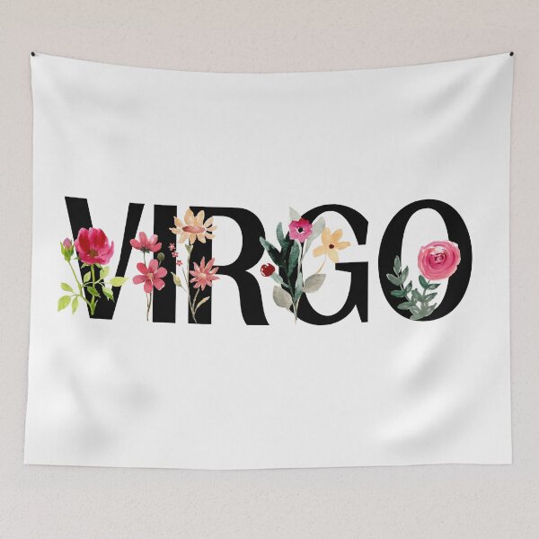 Item preview, Floral Virgo Zodiac Sign designed and sold by Hellofriendco.