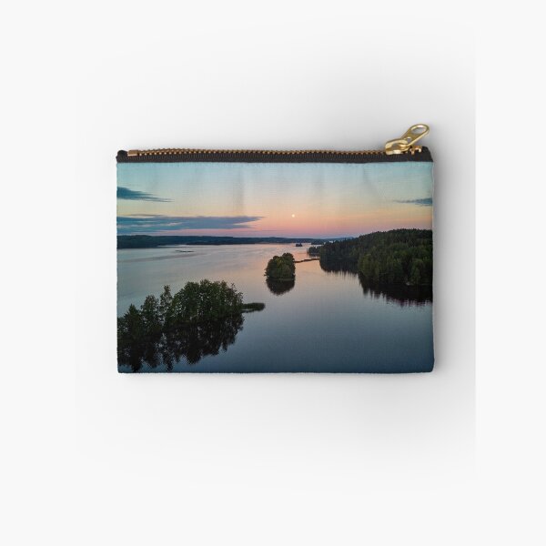 Item preview, Full moon still hanging over the lake designed and sold by Jouko Lehto Photography.