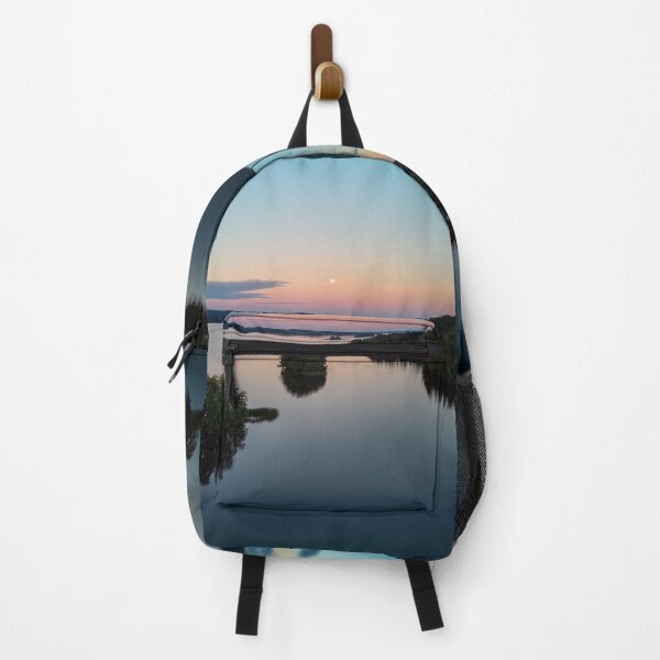 Item preview, Full moon still hanging over the lake designed and sold by Jouko Lehto Photography.