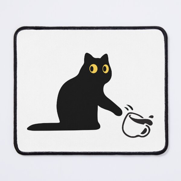 Item preview, Cat Knocking Off Coffee designed and sold by chillaxcats.
