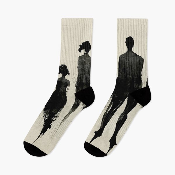 Item preview, Abstract Art of Human Silhouettes - Created by Artificial Intelligence designed and sold by Created-by-AI.