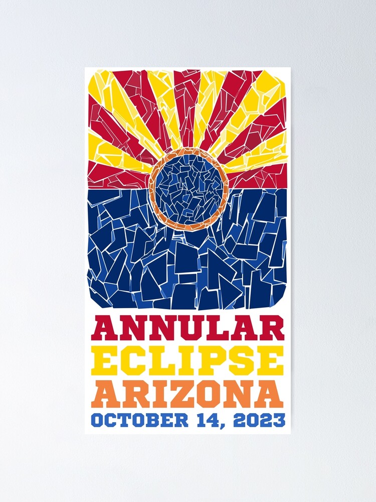 Thumbnail 1 of 3, Poster, Arizona Annular Eclipse 2023 designed and sold by Eclipse2024.