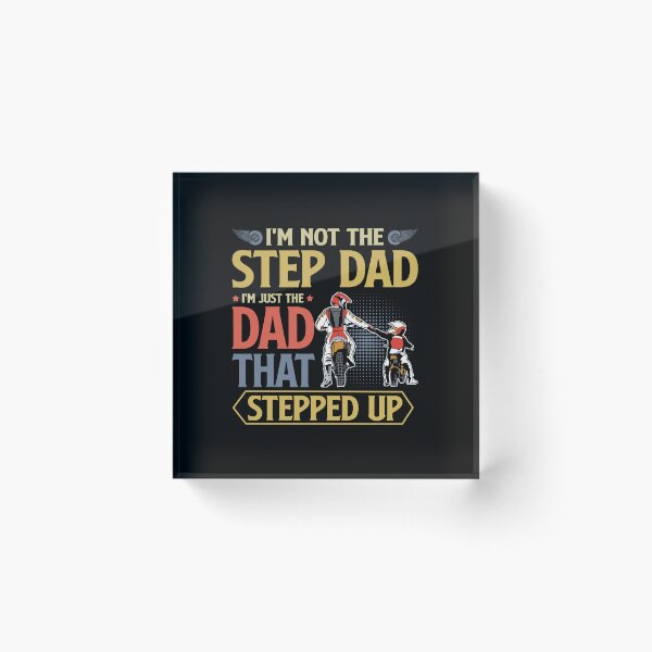 Item preview, Step Dad Stepped Up Stepfather Funny Quote Gift Present For Father designed and sold by hanryhodaky80.