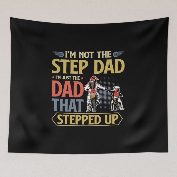 Item preview, Step Dad Stepped Up Stepfather Funny Quote Gift Present For Father designed and sold by hanryhodaky80.