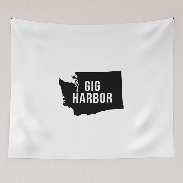 Item preview, Gig Harbor, Washington Silhouette designed and sold by CartoCreative.