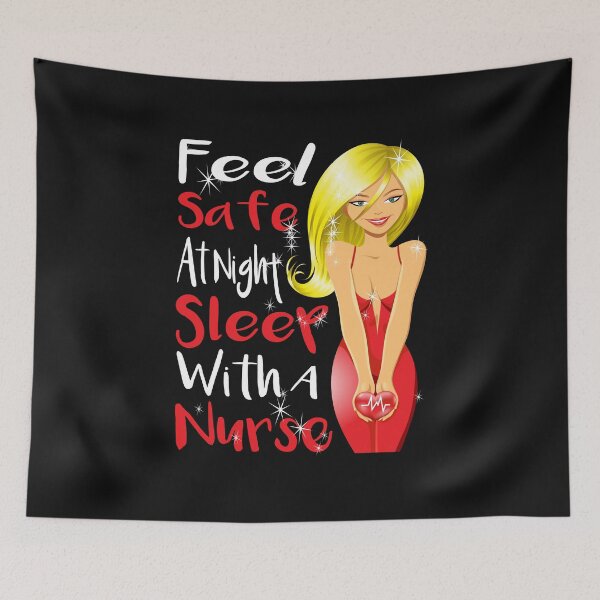 Item preview, feel safe at night sleep with a nurse designed and sold by hamzablk.