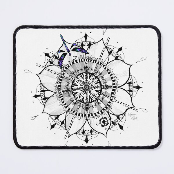 Item preview, Mandala Blue Dragonfly Prepare For Swift Action designed and sold by SpiritGifts.