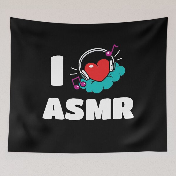 Item preview, I Love ASMR Heart Headphone designed and sold by MooonTees.