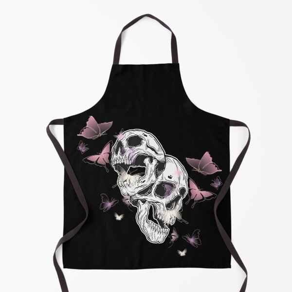 Item preview, Screaming Skulls and pink butterflies designed and sold by ditzy-designs.