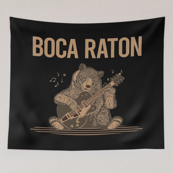 Item preview, Bear With Guitar Boca Raton designed and sold by BloodMoneyTwit.