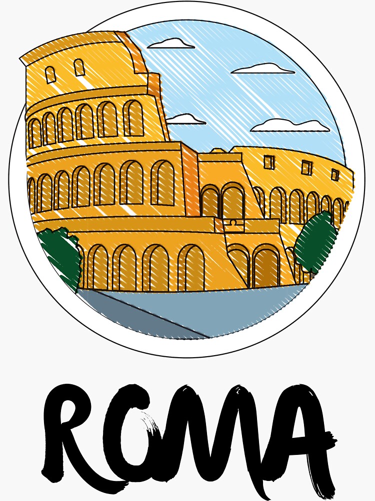 Rom Vintage Reise Sticker | Sticker