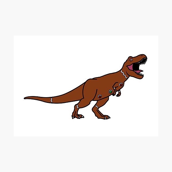 Item preview, Merry ReXmas - Gingerbread Rex designed and sold by EmmaAtTheMovies.
