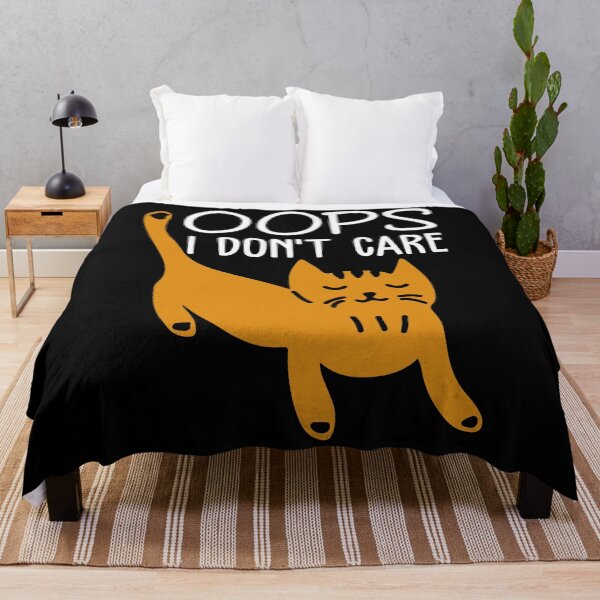 Item preview, Funny Cat - I Don't Care designed and sold by SunsetGloww.