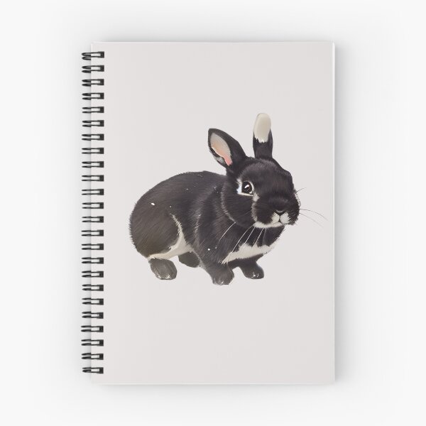 Item preview, Snowing Black Otter Netherland Dwarf Rabbit Baby Bunny designed and sold by wigobun.