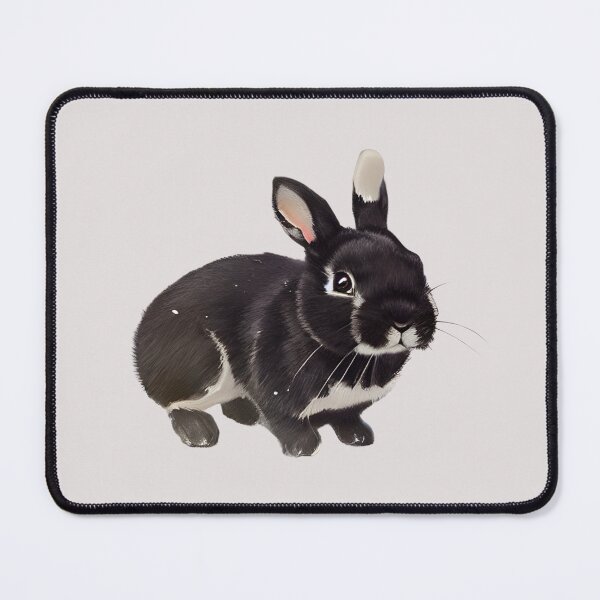 Item preview, Snowing Black Otter Netherland Dwarf Rabbit Baby Bunny designed and sold by wigobun.