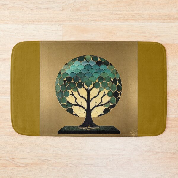 Item preview, Jade Inlay Tree of Life with Gold Leaf Background designed and sold by JediNeil.