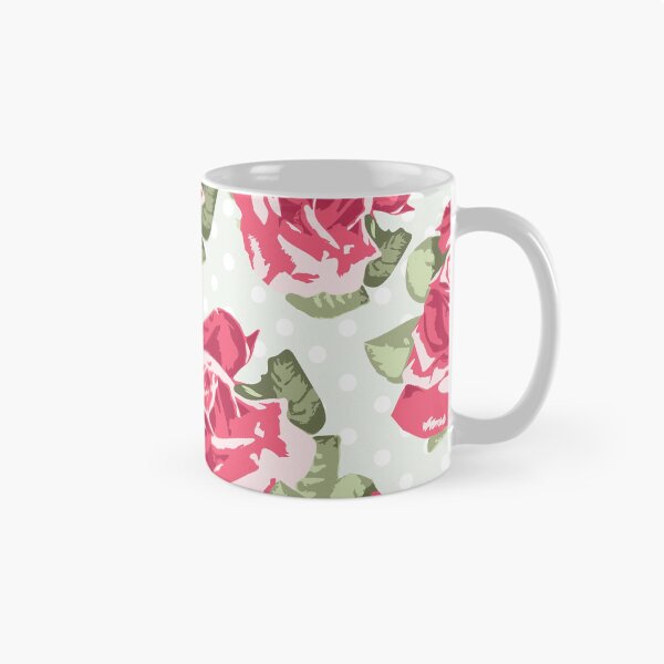 Item preview, English Roses on Green Polka Dots designed and sold by Rainbows Galore.