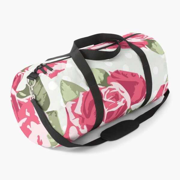 Item preview, English Roses on Green Polka Dots designed and sold by Rainbows Galore.