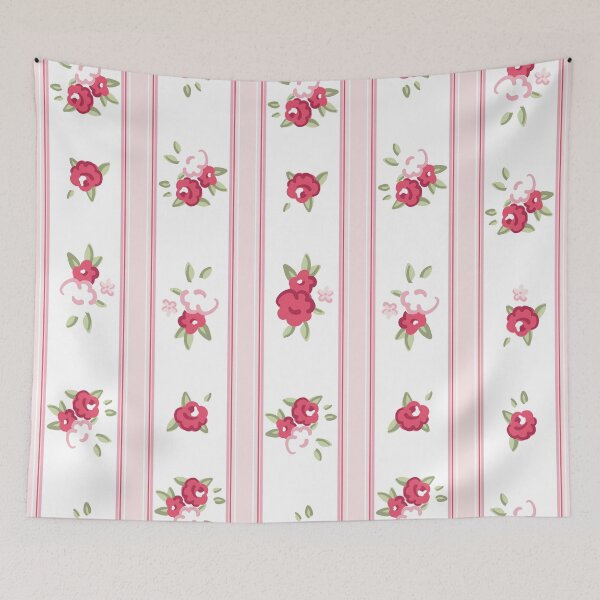 Item preview, English Roses Wallpaper Pink designed and sold by Rainbows Galore.