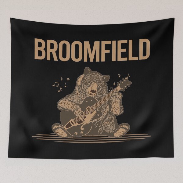 Item preview, Bear With Guitar Broomfield designed and sold by BloodMoneyTwit.