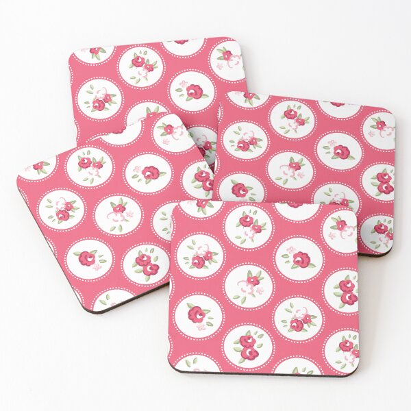 Item preview, Shabby Chic Roses on Red designed and sold by Rainbows Galore.