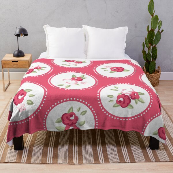 Item preview, Shabby Chic Roses on Red designed and sold by Rainbows Galore.