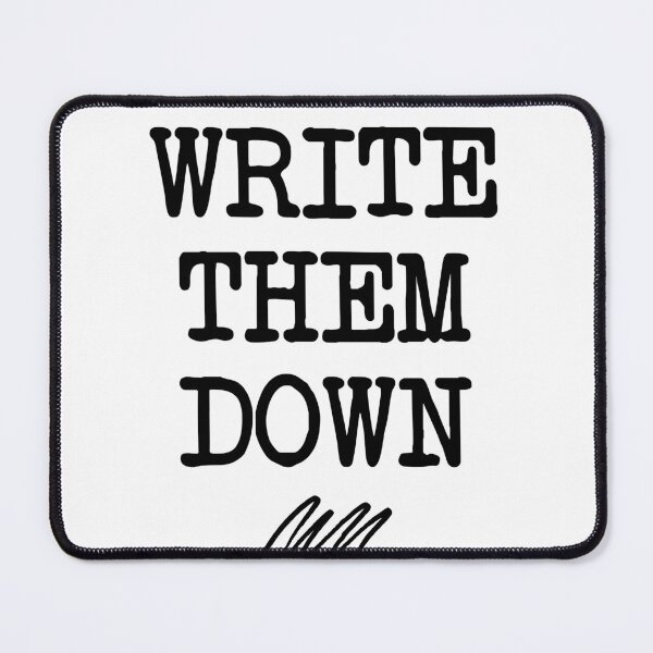 Item preview, write them down - mental health, anxiety, and journaling designed and sold by Therapy by Sen.