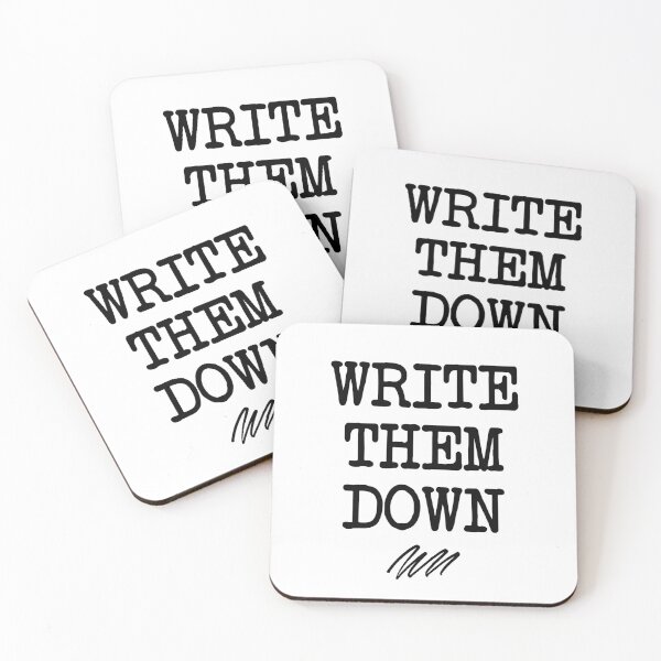 Item preview, write them down - mental health, anxiety, and journaling designed and sold by Therapy by Sen.