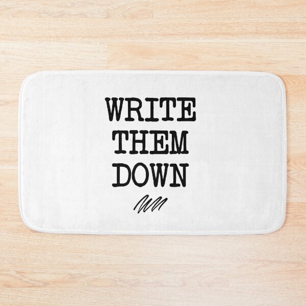Item preview, write them down - mental health, anxiety, and journaling designed and sold by Therapy by Sen.