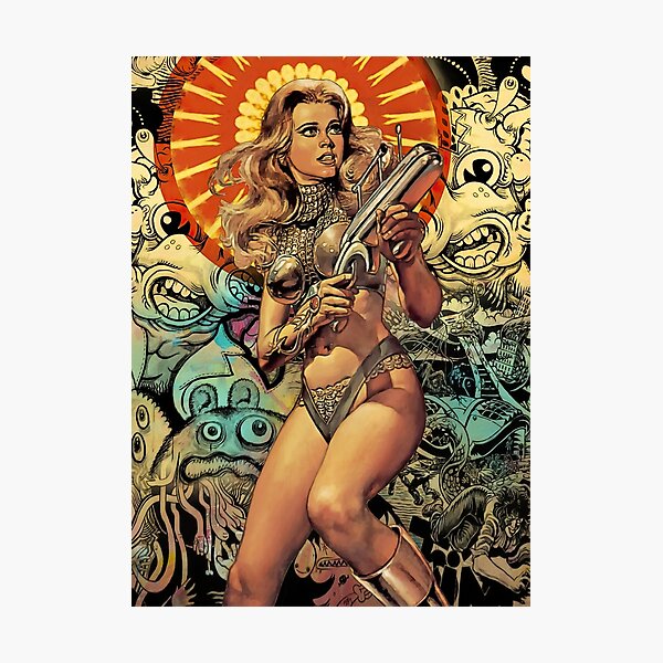 Barbarella - Sci Fi Greats - Cult Movies - Pop Art - Graffiti Art Photographic Print