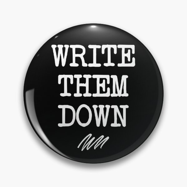 Item preview, write them down - mental health, anxiety, and journaling designed and sold by Therapy by Sen.