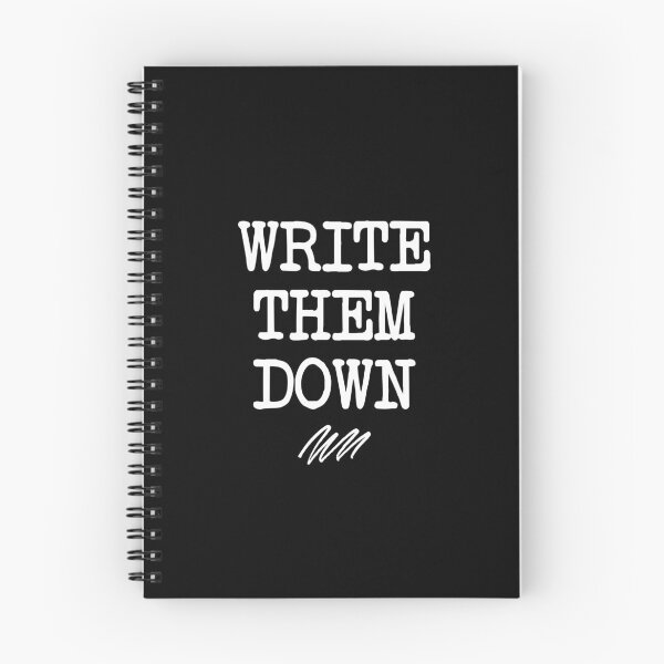 Item preview, write them down - mental health, anxiety, and journaling designed and sold by Therapy by Sen.