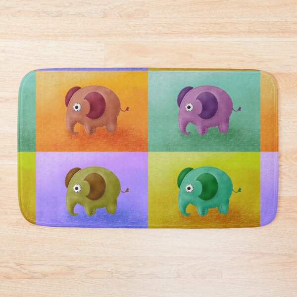 Item preview, Elephant in leather look, as Warhol style designed and sold by Kreativa1.