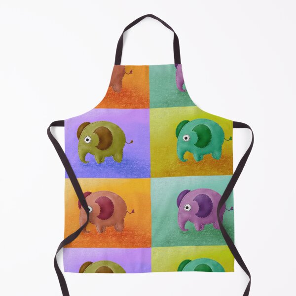 Item preview, Elephant in leather look, as Warhol style designed and sold by Kreativa1.