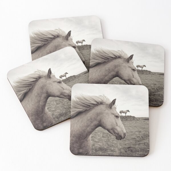 Item preview, Horses in a Field Sepia designed and sold by Rainbows Galore.