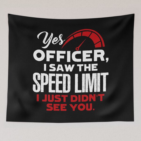Item preview, Funny Mechanic Street Racing - Yes Officer I Saw The Speed designed and sold by SunsetGloww.