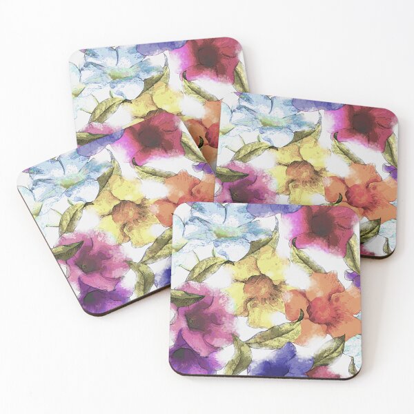 Item preview, Beautiful Allamanda Watercolour Botanical Tropical Flower Pattern Design designed and sold by Tina Veenstra.