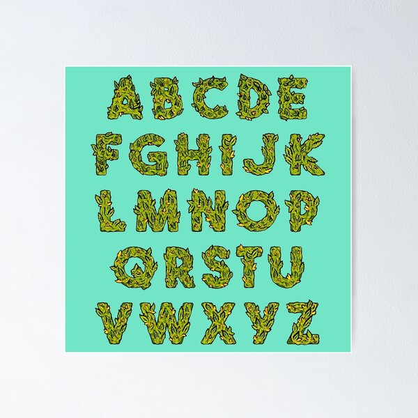 Artikelvorschau, Alphabet-Marihuana entworfen und verkauft von si3iy.