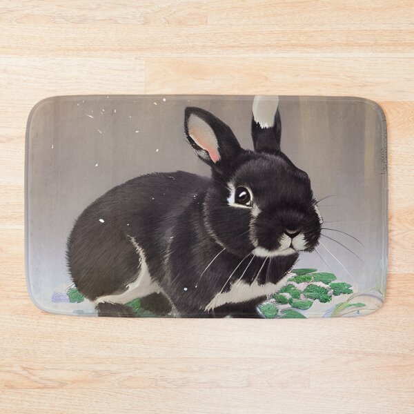 Item preview, Japanese Bunny Black Otter Netherland Dwarf Rabbit designed and sold by wigobun.